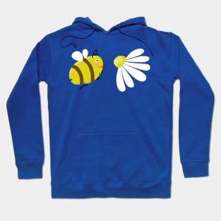 Cute Bee and Daisy flower Hoodie